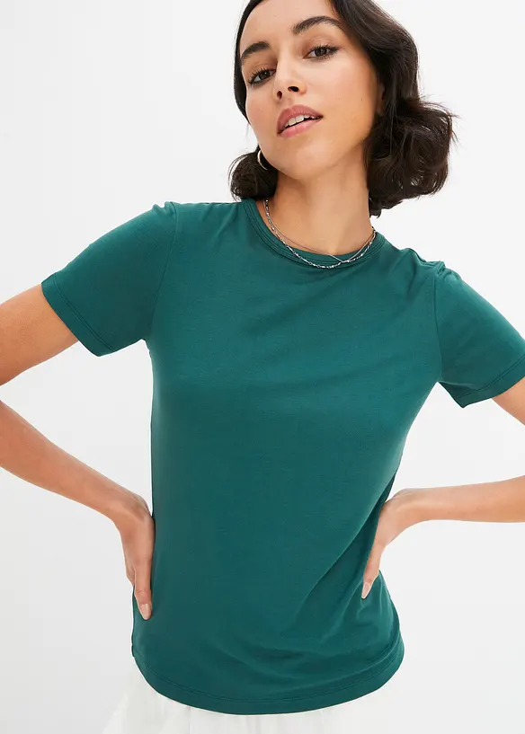 T-skjorte i lett viskose, bonprix