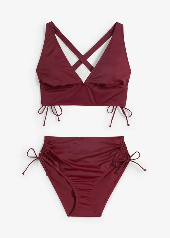 Bikini med topp med kryssende stropper (2-delt sett), bonprix