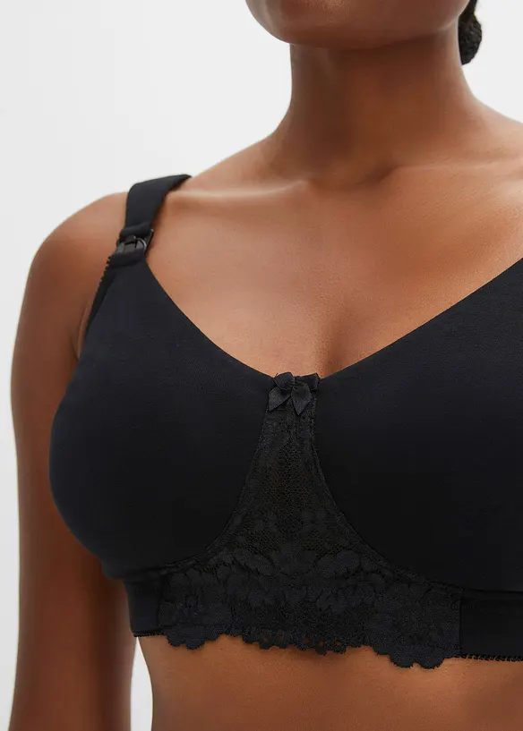 Amme-BH uten bøyle, med økologisk bomull (2-pack), bonprix