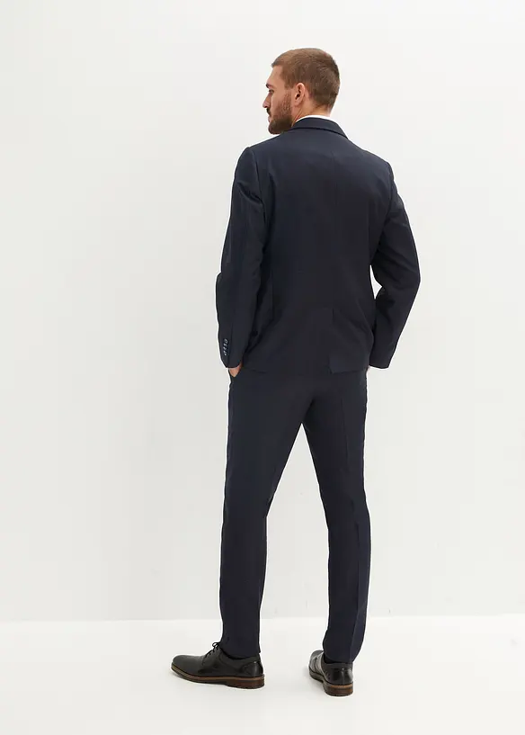 Dress med vest og slips (4-delt sett), Slim Fit, bonprix