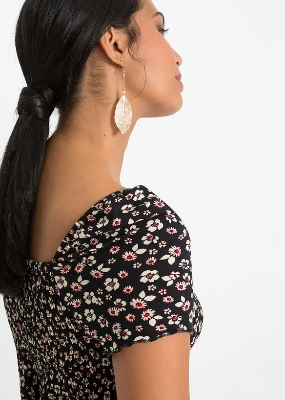 Maxikjole i viskosemiks, bonprix