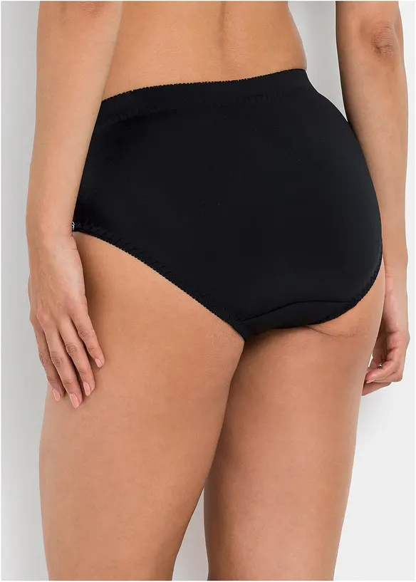 Formende truse med broderi (2-pack), bonprix