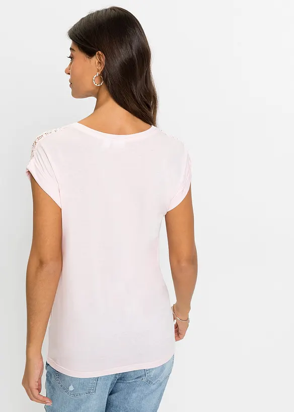 Topp med blonder, bonprix