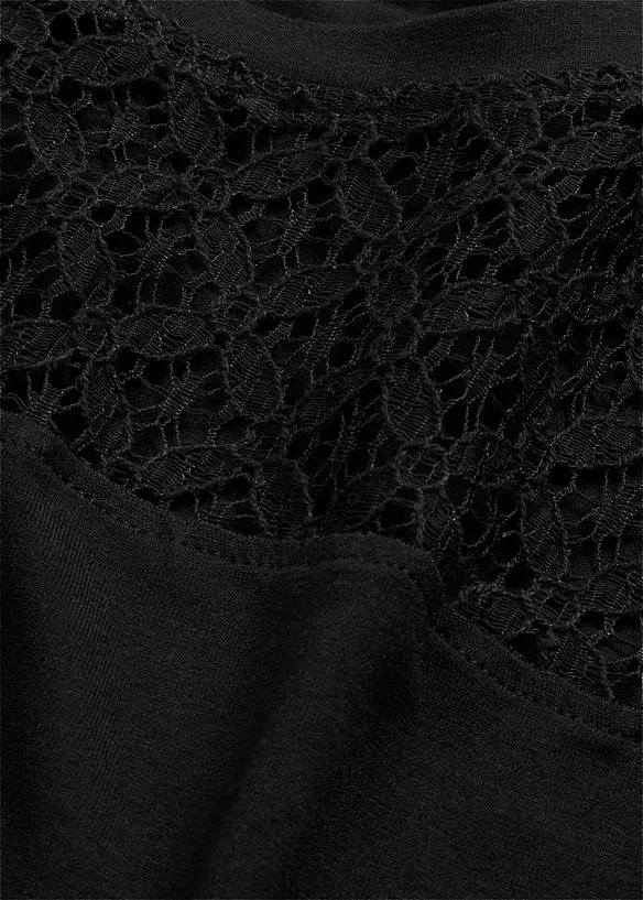 Topp med blonder, bonprix