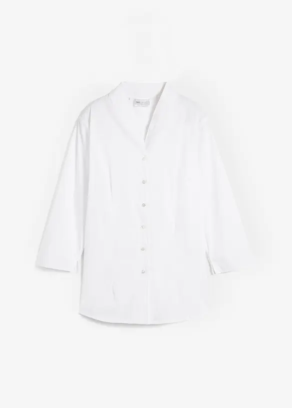 Bluse med ståkrage, bonprix