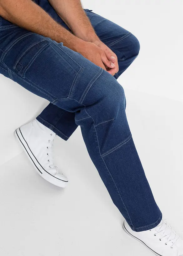 Regular Fit-cargojeans med stretch, Straight, bonprix