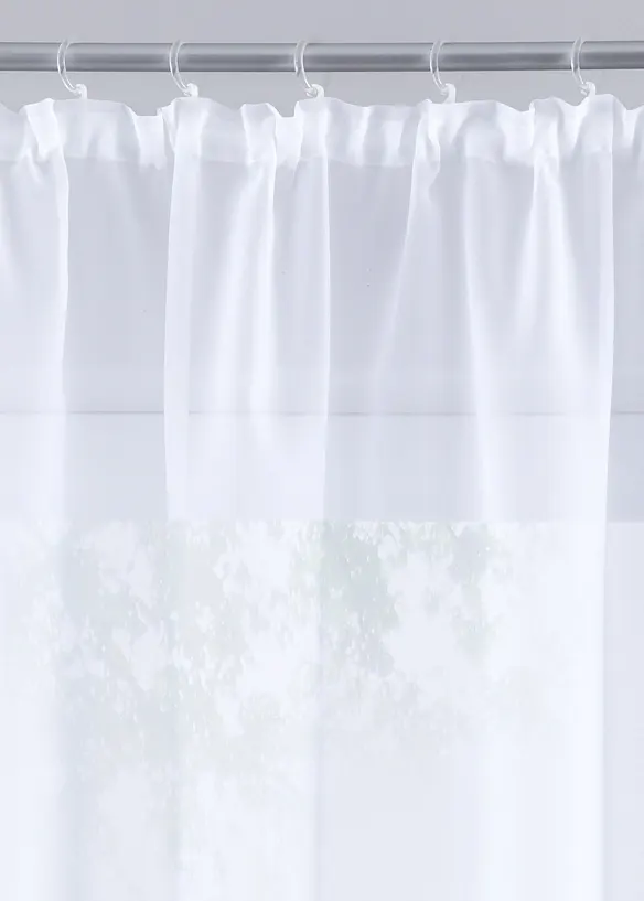 Ensfarget gardin av lett voile (1-pack), bonprix