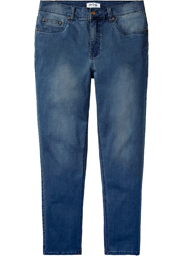 Classic Fit Power-Stretch-jeans med T-400 med komfortsnitt, Tapered, bonprix