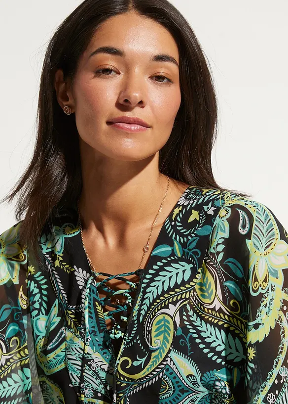 Strandtunika i lett chiffon, bonprix