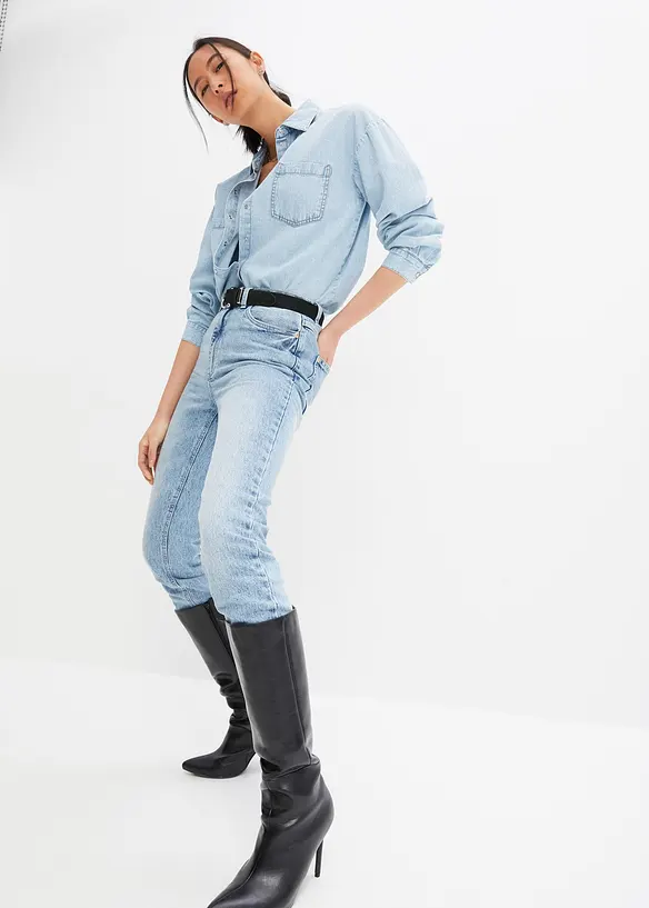 Jeansskjorte, Oversized, bonprix