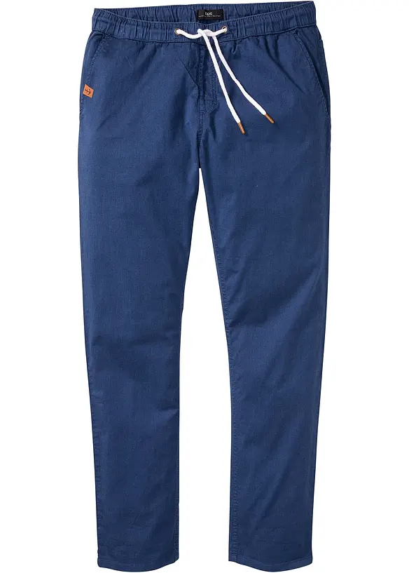 Slim Fit slip on-bukse med stretch, Straight, bonprix