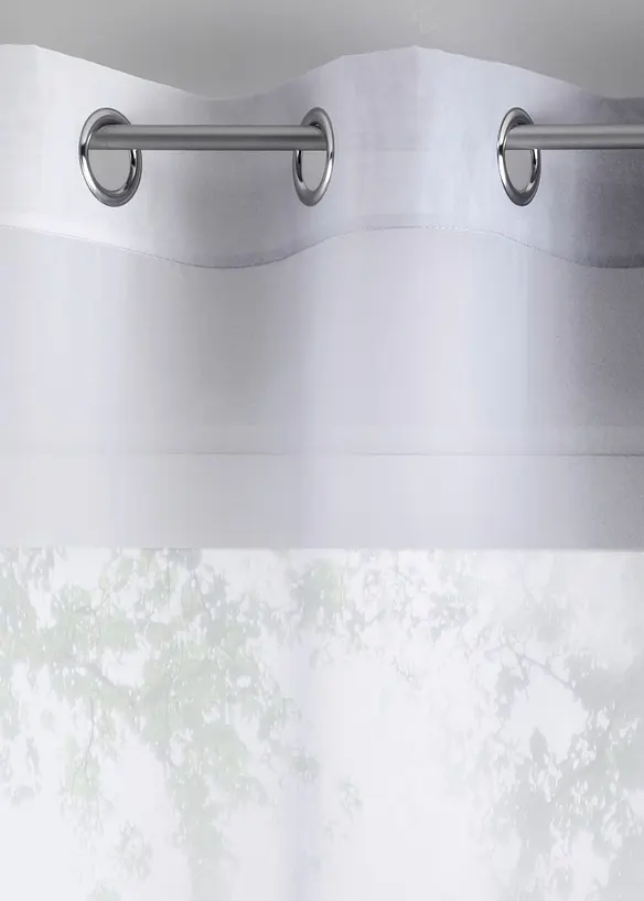 Gardin med resirkulert polyester og fargegradering (2-pack), bonprix