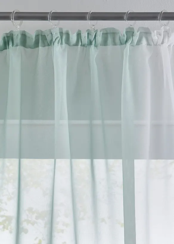 Gardin i lett voile, f&aring;s ogs&aring; i ekstra lang (2-pack), bonprix