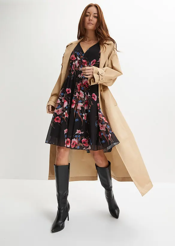 Minikjole i mesh, bonprix