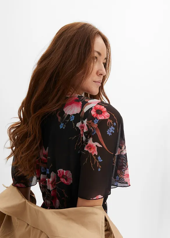 Minikjole i mesh, bonprix