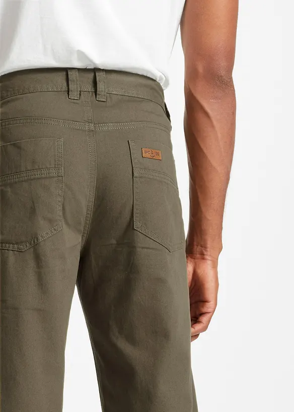 Lang bermudashorts i ren bomull, Regular Fit, bonprix