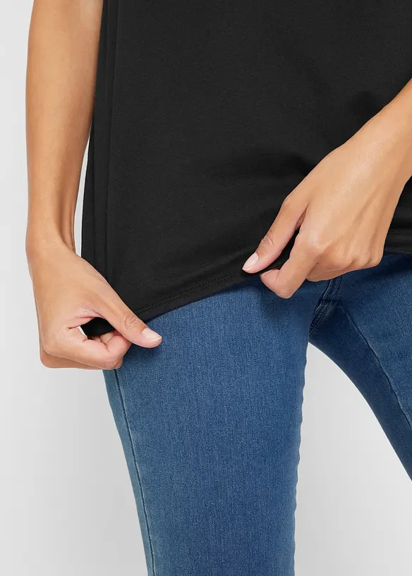 Topp i 100% bomull, kortermet, bonprix