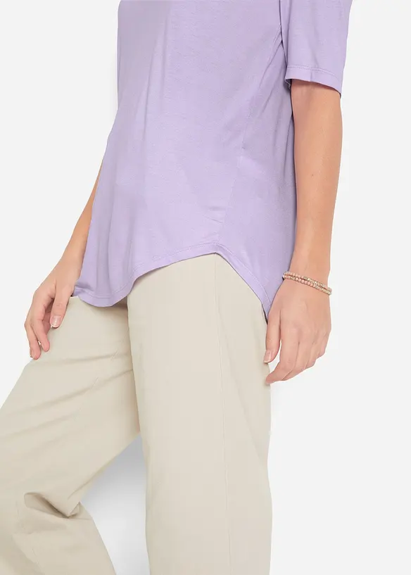 Lang topp i myk viskose (2-pack), bonprix