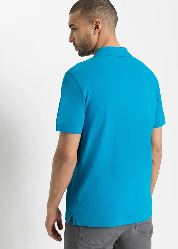 Pik&eacute;-poloskjorte i 100% &oslash;kologisk bomull, bonprix