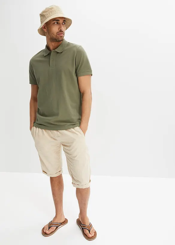 Piké-poloskjorte i 100% økologisk bomull, bonprix