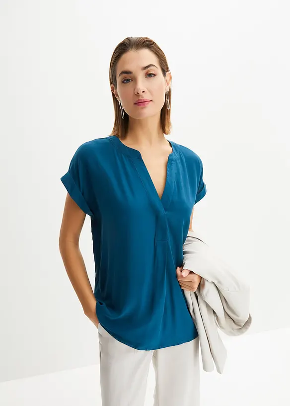 Bluse i 100% viskose, bonprix