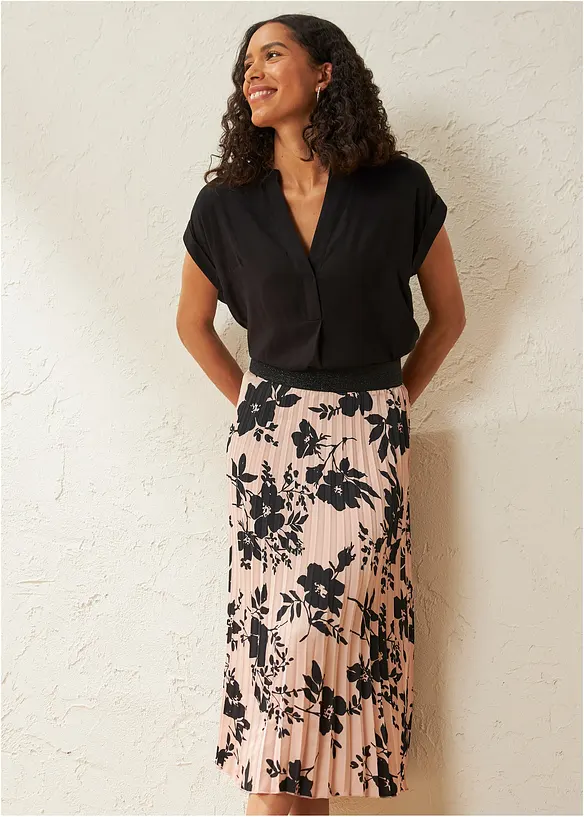 Bluse i 100% viskose, bonprix