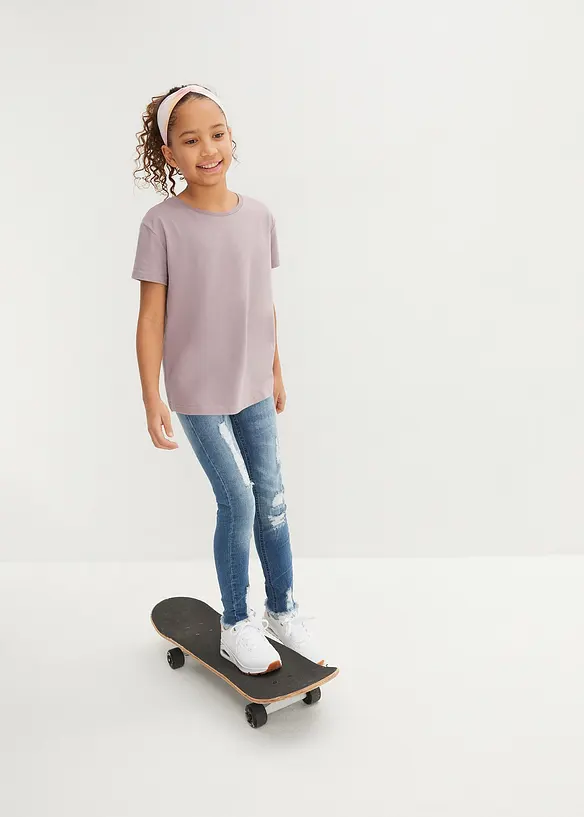 T-skjorte i &oslash;kologisk bomull (3-pack), bonprix