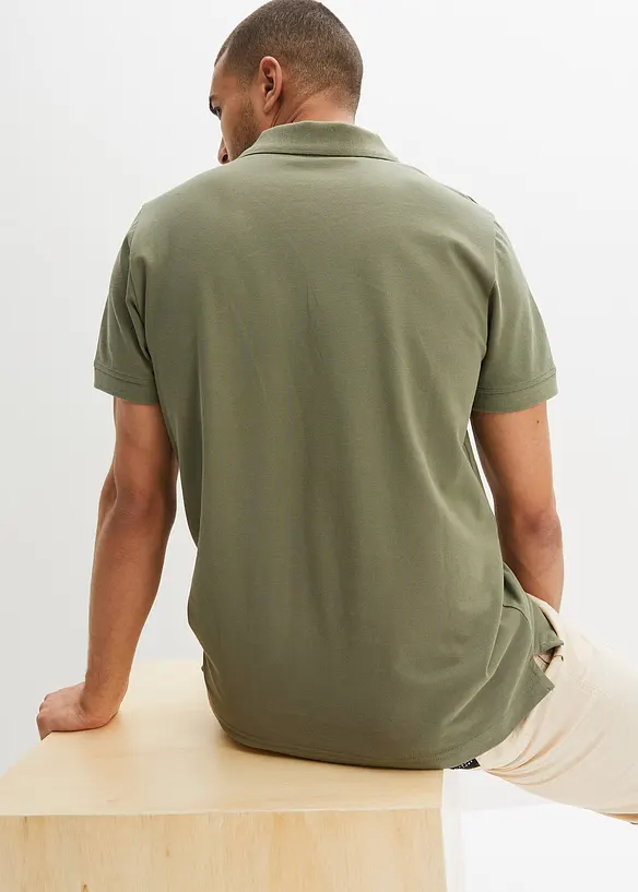 Piké-poloskjorte i 100% økologisk bomull, bonprix