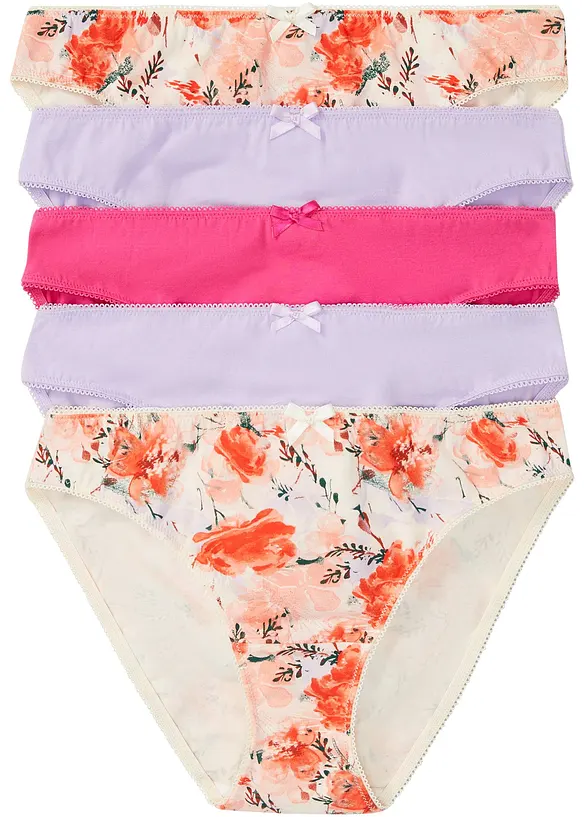 Truse med &oslash;kologisk bomull (5-pack), bonprix