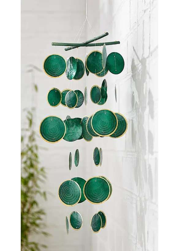 Vindspill med Capiz-skjell, Boltze Home Collections