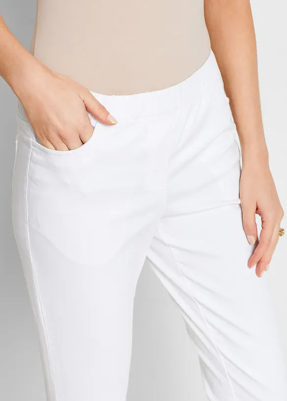 7/8-lang slip on-bukse       med stretch, bonprix