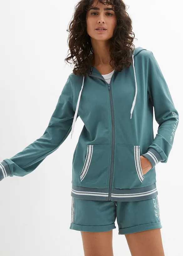 Sweatjakke av 100% økologisk bomull, bonprix