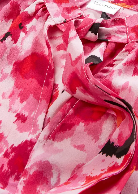 Chiffonbluse med sløyfe, bonprix