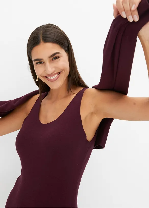 Strikket kjolesett  (2-delt sett), bonprix