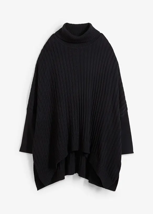 Oversized poncho-genser, bonprix