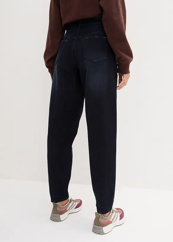 Barrel-jeans High Waist, med komfortlinning, bonprix