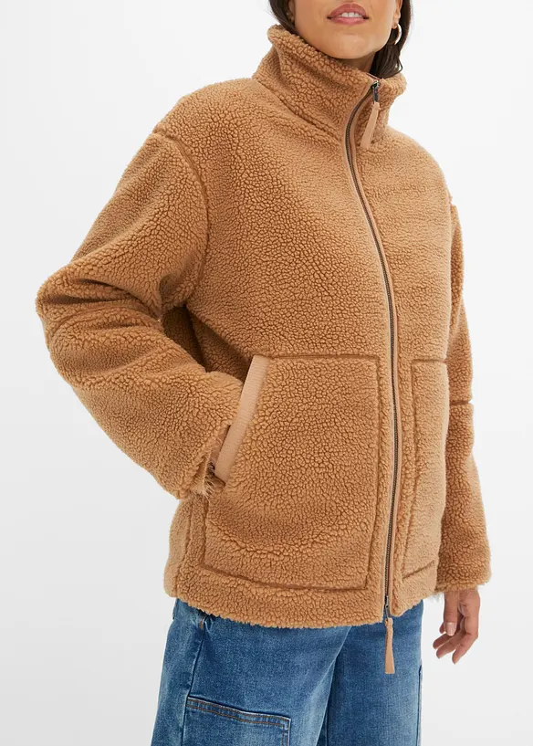 Fôret teddyfleece-jakke, bonprix