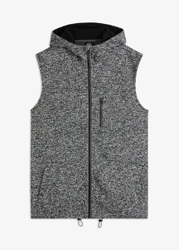 Strikket fleecevest, bonprix
