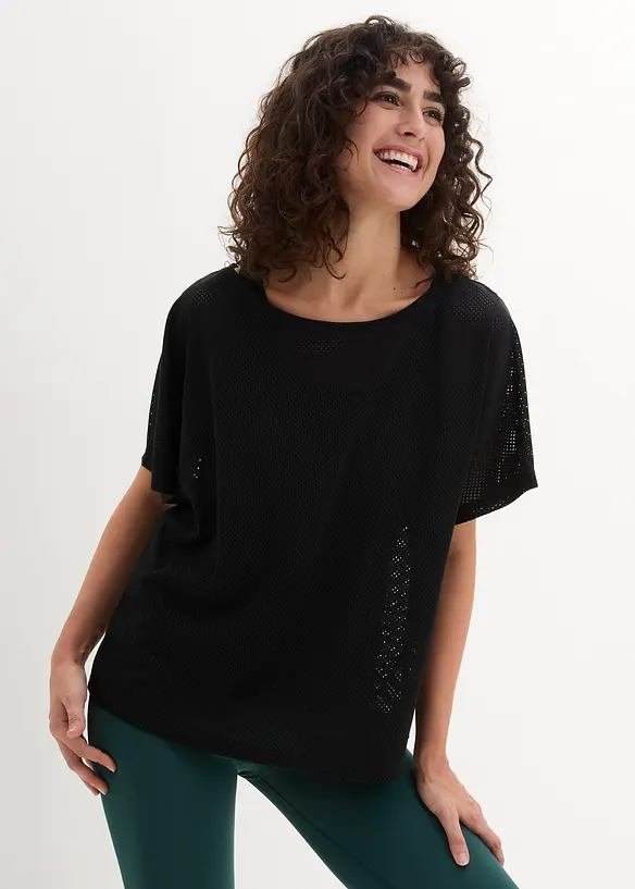 Treningstopp med mesh-shirt (2-delt sett), bonprix