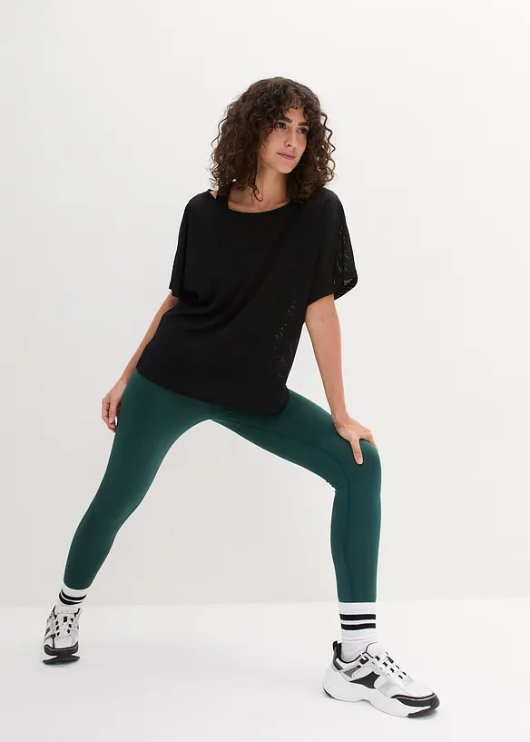 Treningstopp med mesh-shirt (2-delt sett), bonprix