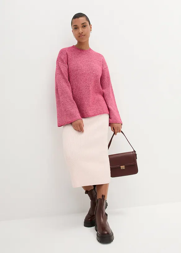 Boxy-genser i ribbestrikk, bonprix