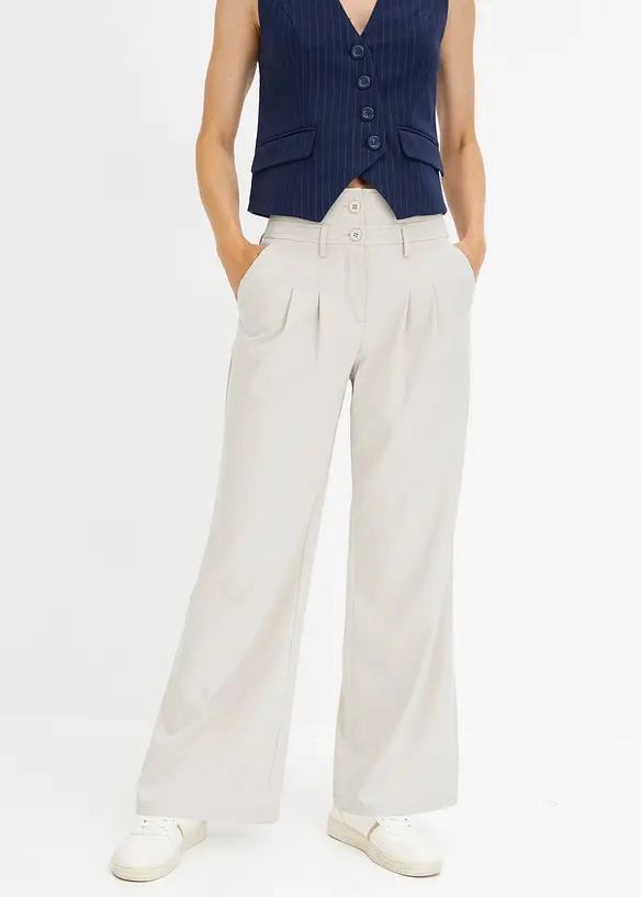 Utsvingt bukse, High Waist, bonprix