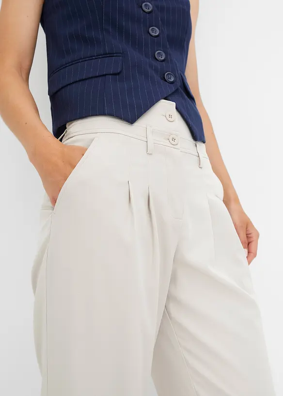 Utsvingt bukse, High Waist, bonprix