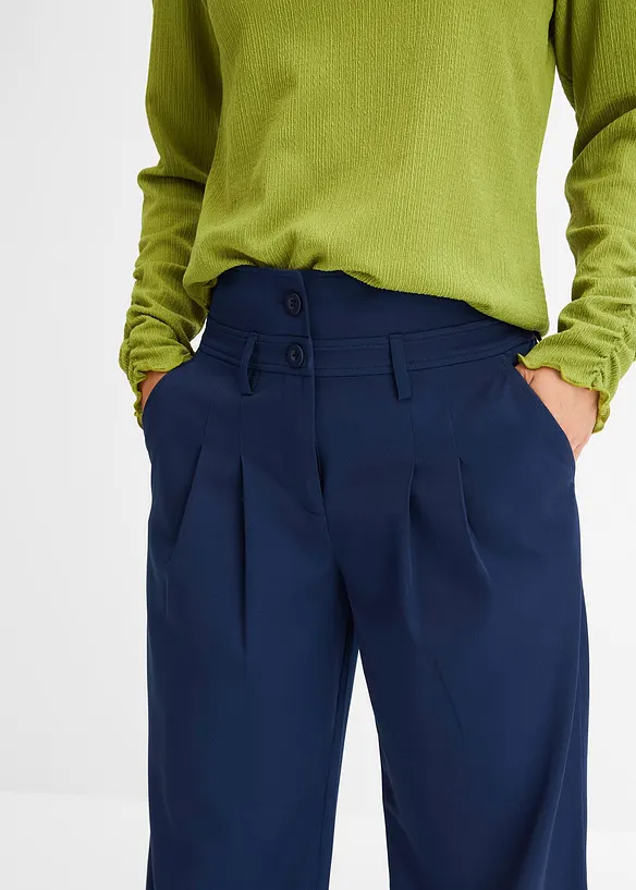 Utsvingt bukse, High Waist, bonprix