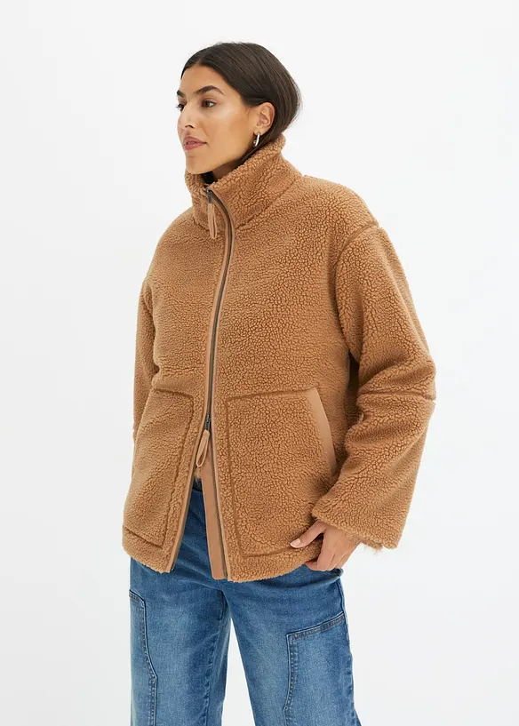 Fôret teddyfleece-jakke, bonprix