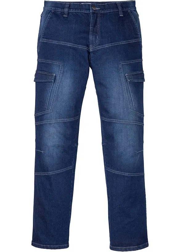 Regular Fit-cargojeans med stretch, Straight, bonprix