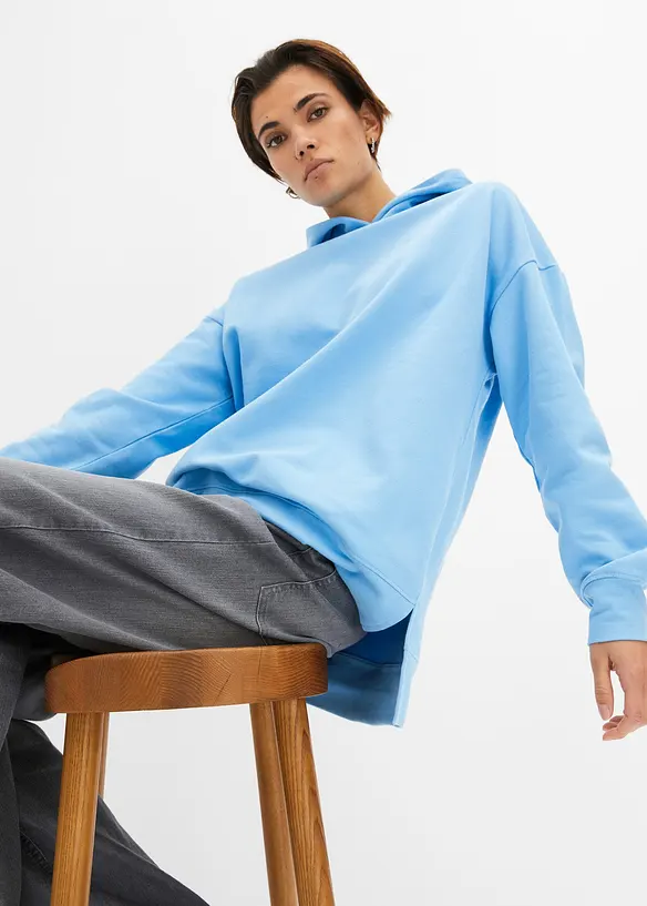 Hettegenser i 100% bomull, bonprix