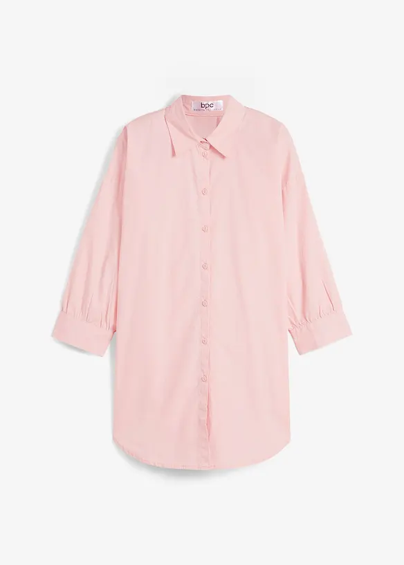 Oversized skjorte i bomull med 3/4-lange ermer, bonprix
