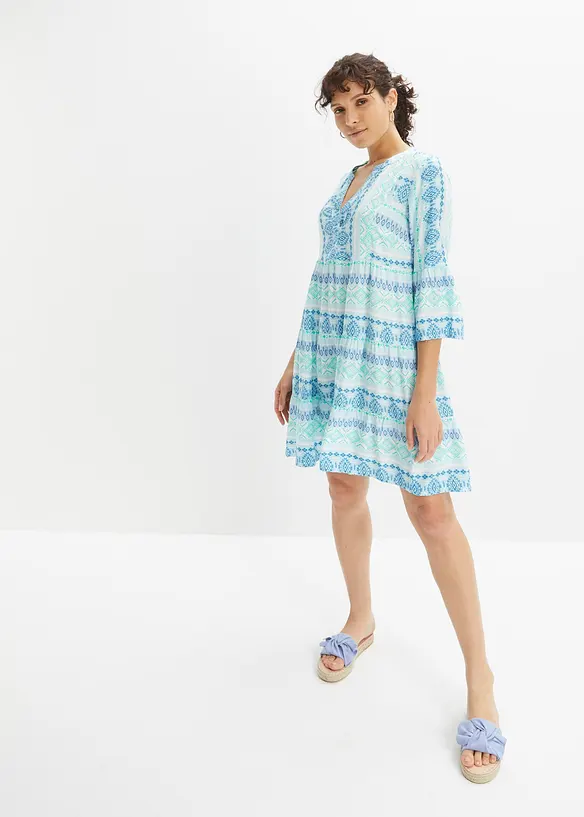 Tunikakjole av fint fallende viskose, bonprix