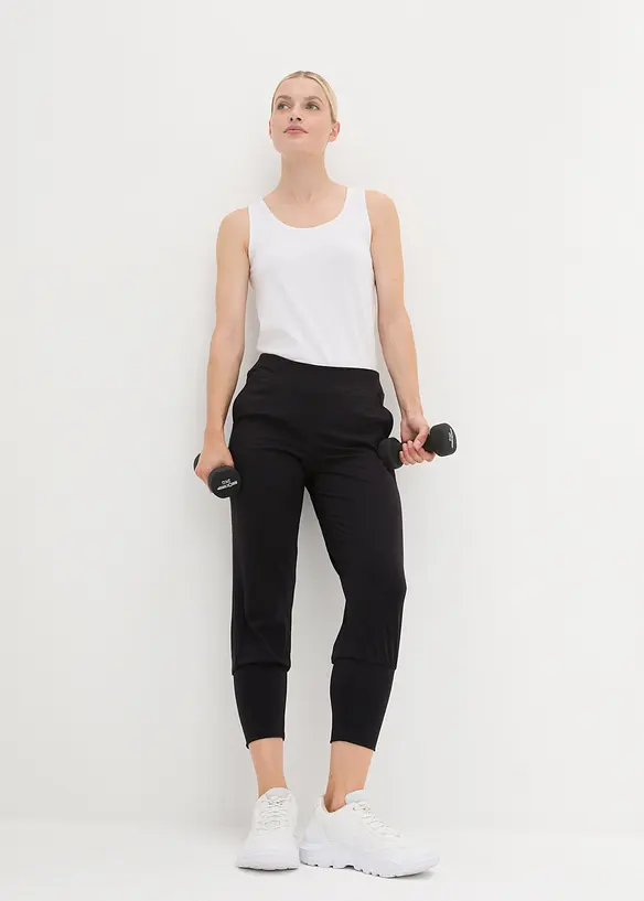Capri-haremsbukse i ekstra mykt materiale, bonprix